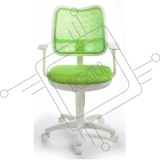Кресло компьютерное Бюрократ CH-W797/SD/TW-18 TW-18 салатовый, спинка сетка, сиденье салатовый, колеса белый/салатовый, пластик белый Кресло компьютерное Бюрократ CH-W797/SD/TW-18 TW-18 салатовый, спинка сетка, сиденье салатовый, колеса белый/салатовый, пластик белый
