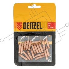Токосъемный наконечник под проволоку Denzel 1,2 мм, М5х24, E-CU, 20 шт для MIG горелки тип 15