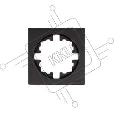 Рамка 1-м OSEN горизонт. квадрат черн. бархат LEZARD 743-4200-146