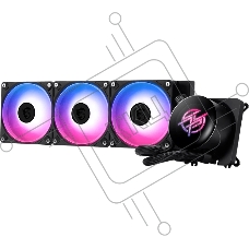 Система жидкостного охлаждения/ Water Cooling System MSI MPG CORELIQUID P13 360 (300W, 360мм, LED, Black, ARGB/ Fans: 3x120мм, 64.89CFM, 2050RPM/ Pump 20dBA, 3400RPM, Rad thickness 27мм/ S: 1851, 1700, AM5, AM4)
