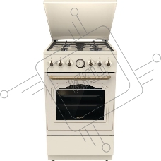 Плита газовая Gorenje GGI5BCLI бежевый, конфорок 4 газовых, духовка 67 л, 50 см x 85 см x 59.4 см