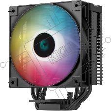 Кулер для процессора DEEPCOOL AG400 DIGITAL BK ARGB черный, 120 мм, алюминий/медь, 2100 об/мин, 31.6 дБ, 4 pin, 220 Вт, 152.7 мм