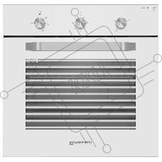 Духовой шкаф электрический Meferi MEO604WH LIGHT