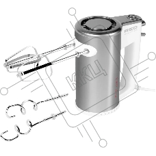 Миксер ручной Red Solution RHM-M2108 500Вт белый/серебристый