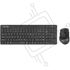 Комплект клавиатура+мышь A4Tech FStyler FB2800C Air2 беспроводной, USB + Bluetooth, 2000 DPI, черный/серый
