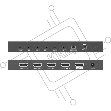 Усилитель распределитель Infobit [iSwitch 104] HDMI 1x4