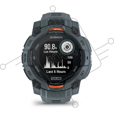 Смарт-часы Garmin Instinct 3 Solar серый, серый ремешок 45мм