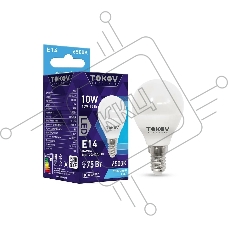 Лампа светодиодная TOKOV ELECTRIC 10Вт G45 6500К Е14 176-264В