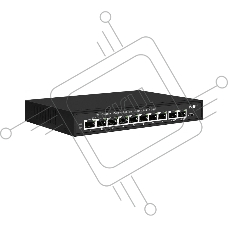 Коммутатор NST NS-SW-8F2F-P/A, 8×100 Мбит/с PoE + 2×100 Мбит/с, неуправляемый