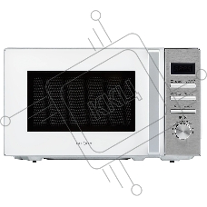 Микроволновая печь Krona QUANTUM 44 WH/IX нержавеющая сталь/белый, 20 л, 800 Вт, переключатели - кнопки/поворотный механизм