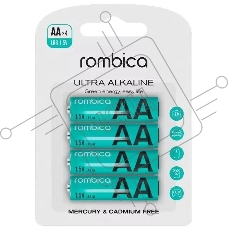 Батарея ALKALINE AA X 4 AB-LR06A ROMBICA
