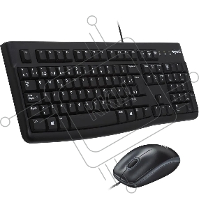 Комплект Logitech Desktop MK120 (920-002589) клавиатура K120 черная, мышь M100, цвет черный, USB, RTL (отсутствует русская раскладка)
