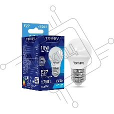 Лампа светодиодная TOKOV ELECTRIC 10Вт G45 6500К Е27 176-264В