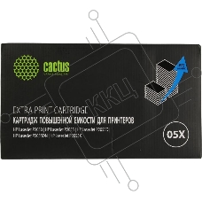 Картридж лазерный Cactus CS-CE505X-MPS черный (13000стр.) для HP LaserJet P2050 /P2055 /P2055D/ P2055DN / P2055X
