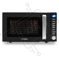 Микроволновая печь Hyundai HYM-D3034 черный/хром 20л 700Вт кнопки, поворотный механизм