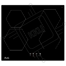 Варочная панель Monsher MHI 6101, индукция, High-Tech, 59 см, 9 уровней мощности, блокировка управления, автоматическое отключение, таймер, Booster, сенсорное управление, цвет черный