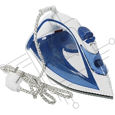 Утюг Atlanta ATH-5545 синий/белый, 2200 Вт, 32 г/мин, 85 г/мин, 300 мл