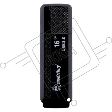 Флешка USB Smartbuy Dock (SB16GBDK-K3), 16Gb, USB 3.0/3.1, R/W 70/25, черный