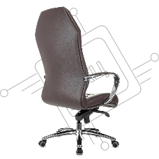 Кресло руководителя Бюрократ _AURA/BROWN коричневый, кожа, крестовина алюминий Кресло руководителя Бюрократ _AURA/BROWN коричневый, кожа, крестовина алюминий