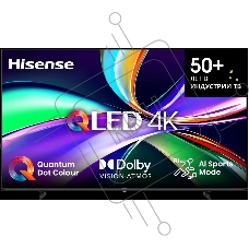 Телевизор 85'' Hisense 85E7Q черный QLED UHD 60Hz Smart TV