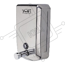 Дозатор для жидкого мыла из нерж. стали puff-8715, хром, 1000 мл, с ключом, 21х14х11 см