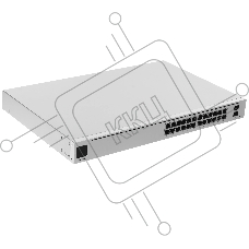 Коммутатор Ubiquiti UniFi Switch Pro 24 PoE (USW-Pro-24-POE-EU), 16×1 Гбит/с PoE+ + 8×1 Гбит/с PoE++ + 2×10 Гбит/с SFP+ Uplink, управляемый