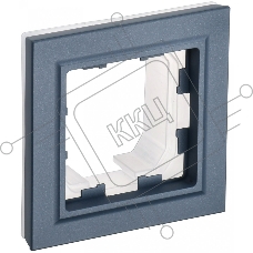Рамка 1-местная IEK BRITE РУ-1-БрМ-44 IP44 маренго