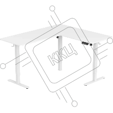 Стол для компьютера Cactus угловой подъемный столешница МДФ, белый каркас белый 140x72x60см (CS-EDXL-WWT) Стол для компьютера Cactus угловой подъемный столешница МДФ, белый каркас белый 140x72x60см (CS-EDXL-WWT)