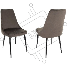 Стул для дома Бюрократ CH-K4_2 комплект 2шт коричневый Holland 74 металл черный на ножках (CH-K4_1/HL74_2) Стул для дома Бюрократ CH-K4_2 комплект 2шт коричневый Holland 74 металл черный на ножках (CH-K4_1/HL74_2)