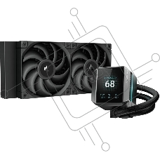 Система жидкостного охлаждения DEEPCOOL MYSTIQUE 240 ARGB черный, 120 мм, алюминий, 2150 об/мин, 36.49 дБ, 4 pin, 280 Вт