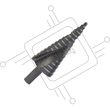 Сверло PATRIOT EXPERT по металлу ступенчатое 4-32 мм, Р6М5, упаковка блистер