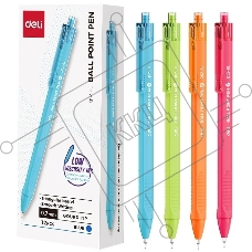 Набор ручек шариковых Deli EQ52-BL в ассортименте