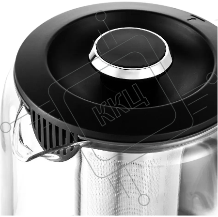 Чайник электрический Kitfort КТ-6157 1.6л. 2200Вт черный/нержавеющая сталь (корпус: пластик/стекло)