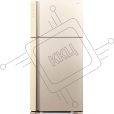 Холодильник Hitachi R-V660PUC7-1 BEG бежевый двухкамерный 405/145л морозилка сверху, No Frost