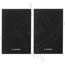 Колонки Gembird SPK-201, черный МДФ,2х2,5 Вт, регулятор громкости, USB