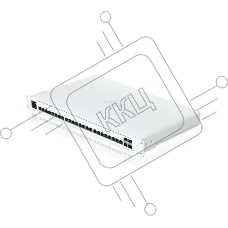 Коммутатор Ubiquiti UISP Switch Pro PoE-коммутатор, 24х 1G RJ45, 4х 10G SFP+, раздача 220 Вт