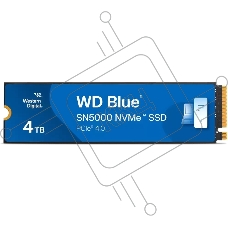 Накопитель SSD 4Tb WD Blue, NVMe, M.2 2280, PCI-E 4x4 R/W - 5500/5000 Mb/s