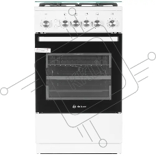 Плита газовая De Luxe 5040.40Г (кр) ЧР 016 бежевый, конфорок 4 шт, духовка 43 л, 50 см x 85 см x 50 см
