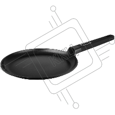 Сковорода блинная Rondell Craft RDA-1484, 24см, без крышки, черный