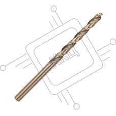 Сверло PATRIOT EXPERT по металлу, Р6М5К5, 5,0 мм, упаковка 10шт