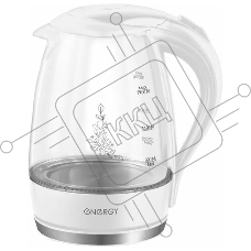 Чайник Energy E-262 1,7л, стекло,белый (164104)