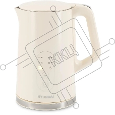 Чайник электрический Hyundai HYK-S3605 1.7л. 2200Вт кремовый корпус: металл