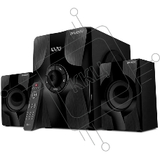Колонки SVEN MS-315 2.1 чёрные (2x13W + 20W, Bluetooth, ПДУ, USB flash, LED-дисплей, FM-радио)