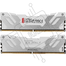 Оперативная память Kingston Fury Renegade, DDR5, 32GB (2x16GB), 6800MHz, CL36, DIMM, с радиатором, белый