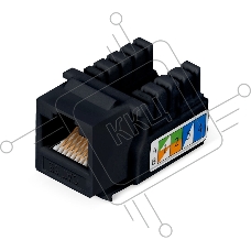 Вставка Keystone Cabeus KJ-RJ45-Cat.5e-90-BK 1хRJ45(8P8C), Toolless, кат. 5е, неэкр., чёрный