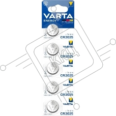 Батарея Varta Energy CR2025 BL5 Lithium 3V CR2025 (5шт) блистер