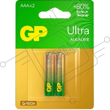 Батарея GP Ultra Alkaline 24AUA21-2CRSBC2 AAA (2шт)