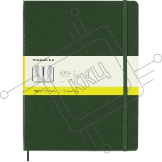 Блокнот MOLESKINE Classic, 192стр, в клеточку, твердая обложка, зеленый qp091k15