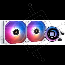 Водяное охлаждение для процессора Thermalright Frozen Notte 240 White ARGB V2 белый (240mm, ARGB/ Fans: 2x120mm, 72.37CFM, 27.7dBA, 2000RPM/ Pump height 54mm, 28dBA, 5300RPM, Rad thickness 27mm/ S: 1200, 1700, 1851, 2011, 2066, 115X, AM2, AM2+, AM3, AM3+,