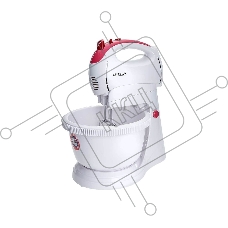 Миксер Delta LUX DL-5071C белый/розовым